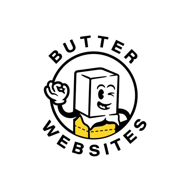 Butter Websites logo with mascot