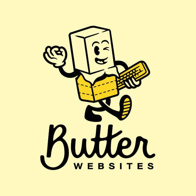 Butter Websites logo with mascot